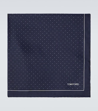 Polka-dot silk pocket square | Tom Ford