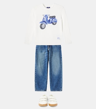 Pullover in cotone con intarsi | Polo Ralph Lauren Kids