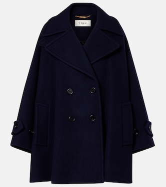 Oversize-Mantel aus einem Wollgemisch | Chloé