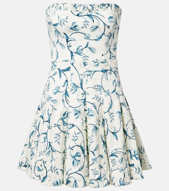 Caudal strapless cotton-blend minidress | Agua by Agua Bendita