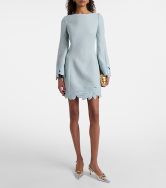 Cotton and wool-blend tweed minidress | Oscar de la Renta