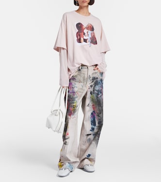 T-shirt imprimé en coton | Acne Studios