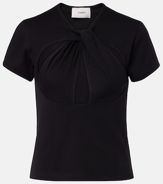T-shirt in cotone con cut-out | Coperni