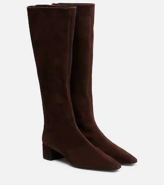 Saint Honore 35 suede knee-high boots | Aquazzura
