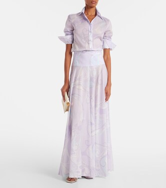 Orchidee cotton shirt | Pucci