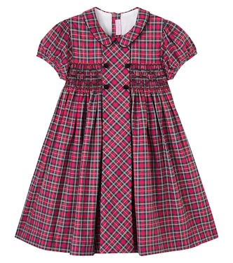 Arcadia plaid smocked cotton dress | La Coqueta