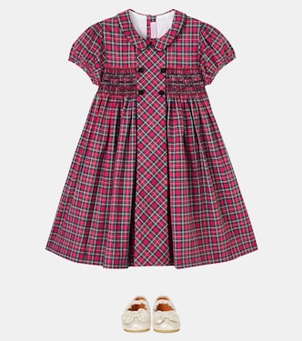 Robe Arcadia en coton à carreaux | La Coqueta