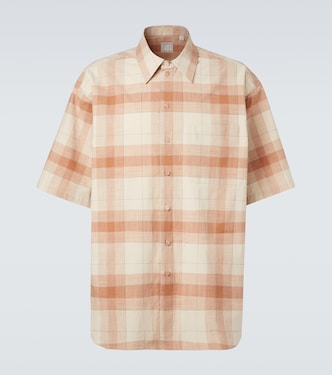 Tommy checked oversized cotton bowling shirt | Calvin Klein Collection