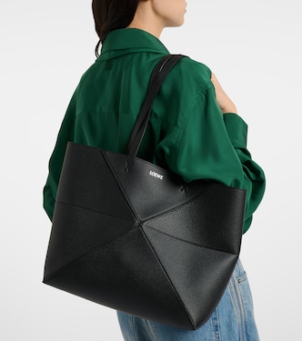 Puzzle Fold Medium leather tote bag | Loewe