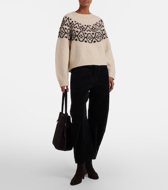 Shon cotton-blend barrel-leg pants | Nili Lotan