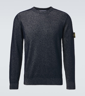 Compass cotton-blend sweater | Stone Island