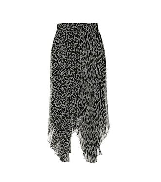 Falda midi Alena de georgette | Isabel Marant