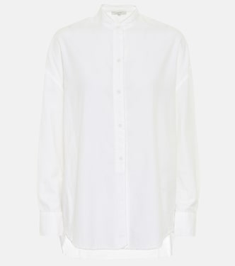 Cotton-blend poplin shirt | Vince
