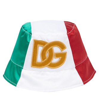 Sombrero de pescador DG de satén | Dolce&Gabbana Kids