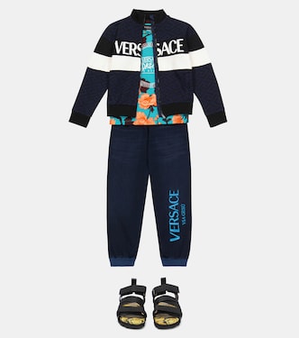 Bedrucktes T-Shirt aus Baumwoll-Jersey | Versace Kids