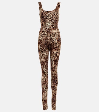 Mono de punto con estampado de leopardo | Alexandre Vauthier