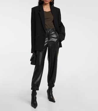 Mid-Rise-Hose aus Lederimitat | Velvet