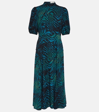 Robe midi Nella en crêpe | Diane von Furstenberg