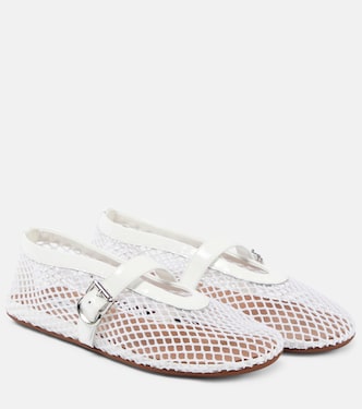 Ballerine in mesh con pelle | Alaïa