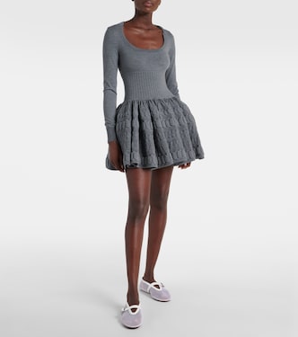 Ballerine in mesh con pelle | Alaïa