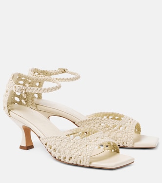 صندل من الجلد المنسوج Veronica | Souliers Martinez