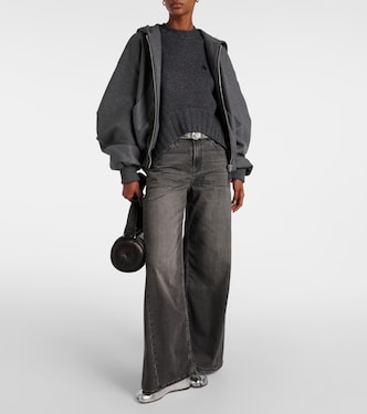 جينز بأرجل واسعة وخصر متوسط | AG Jeans