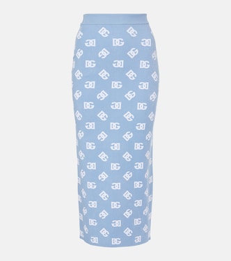 Falda midi con logo | Dolce&Gabbana