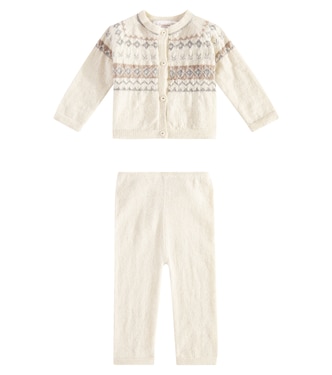 Baby - Cardigan e pantaloni Grifin in lana | Bonpoint