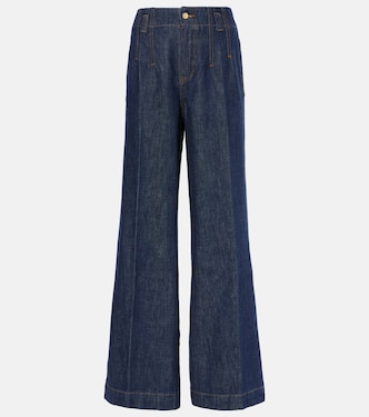 Jeans anchos de tiro alto | Frame