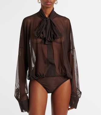 Body aus Mesh | Norma Kamali