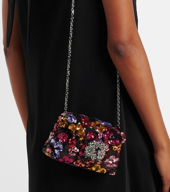 Efflorescence sequined clutch | Roger Vivier