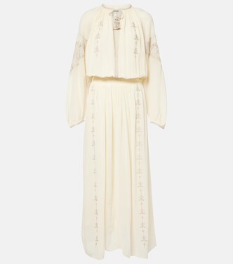 Besticktes Maxikleid Odilia aus Seide | Isabel Marant