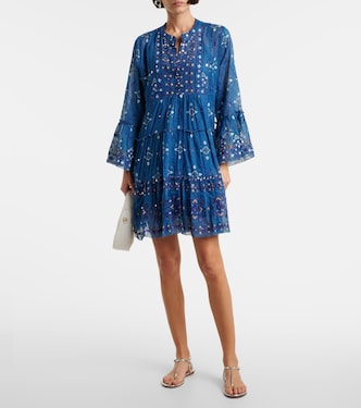 Printed cotton minidress | Juliet Dunn