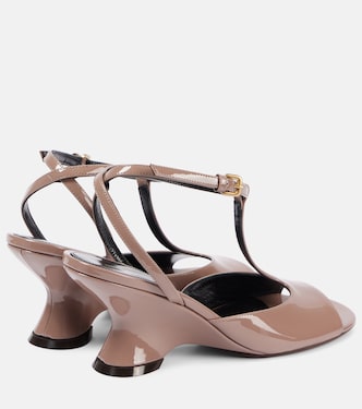 Sandali 75 in vernice con zeppa | Dries Van Noten