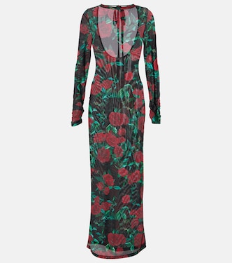 Bedrucktes Maxikleid Selene aus Mesh | Alexandra Miro