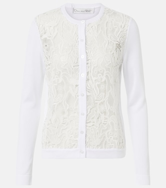 Cardigan mit Guipure-Spitze | Oscar de la Renta