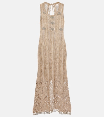 Crochet embellished midi dress | Rabanne