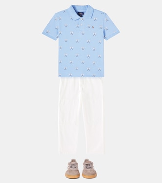 Printed cotton piqué polo shirt | Polo Ralph Lauren Kids