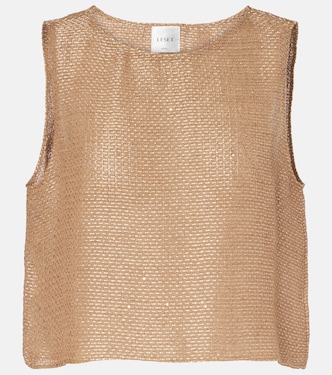 Cropped-Top Stella mit Pailletten | Leset