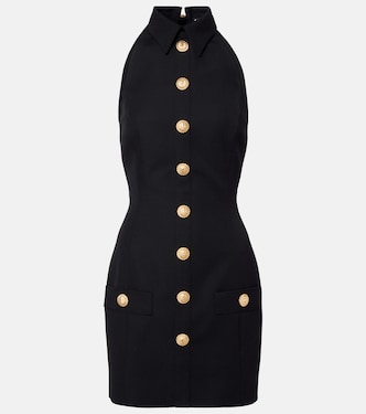 Miniabito in lana con scollo all’americana | Balmain