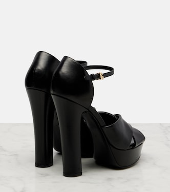 Plateausandalen aus Leder | Dolce&Gabbana