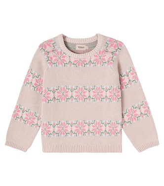 Pullover Alberte aus Baumwoll-Jacquard | Wheat