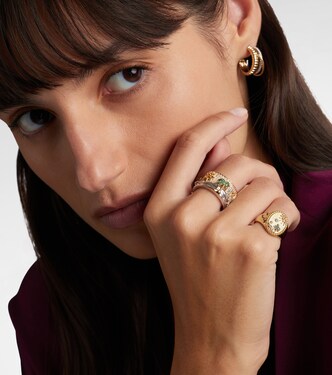 24 Heures 9kt gold ring with gemstones | Yvonne Léon