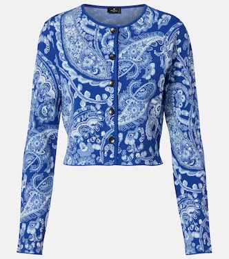 Paisley cropped jacquard cardigan | Etro