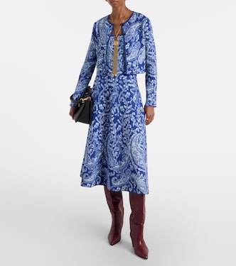 Cárdigan cropped de jacquard con paisley | Etro