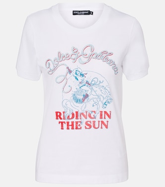 Printed cotton jersey T-shirt | Dolce&Gabbana