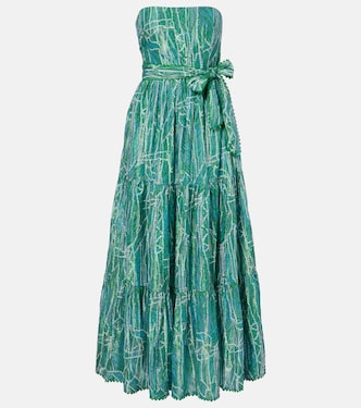 Vestido largo Thelma en mezcla de algodón | Poupette St Barth