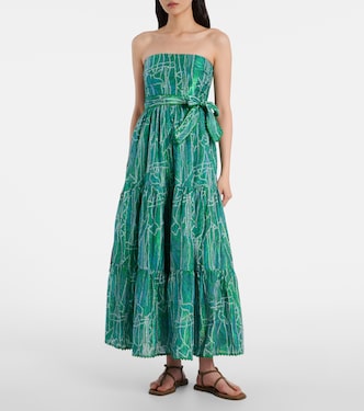 Vestido largo Thelma en mezcla de algodón | Poupette St Barth