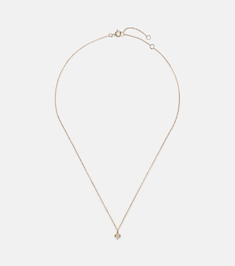 Halskette Clover aus 14kt Gelbgold mit Diamanten | Stone and Strand