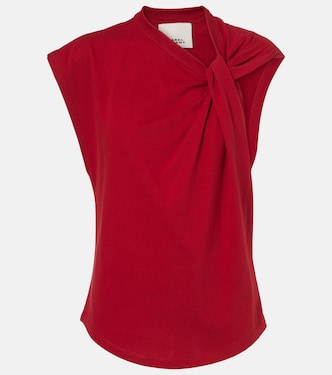 Naydagz draped cotton jersey top | Isabel Marant